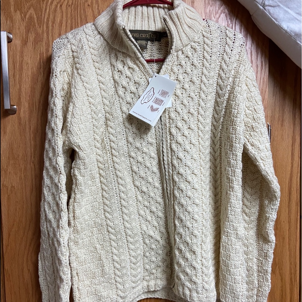 women's wool irish sweater